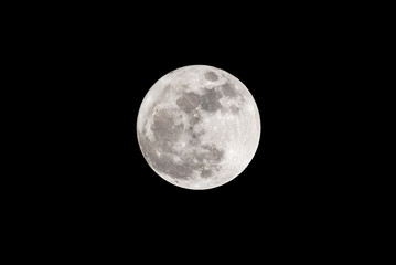 Obraz na płótnie Canvas Full moon on the dark night.