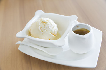 Affogato - espresso with ice cream