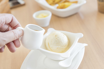 Affogato coffee