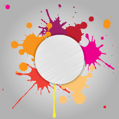Abstract background of colored blots.Vector