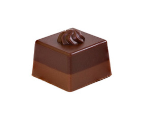 Candy of dark and milk chocolate