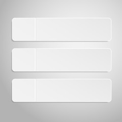 Fototapeta premium Paper Banner. Design Vector. Mockup. Rectangle.