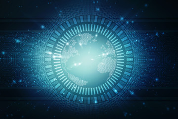 globe internet connecting,2d illustration