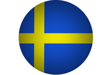 3D Sweden flag ,Sweden national flag illustration symbol.C