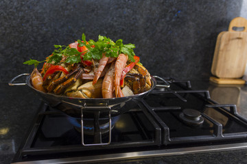 Seafood cataplana to cook