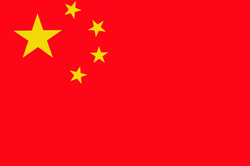 China flag ,3D China national flag illustration symbol. 