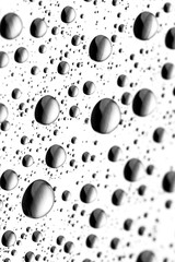 water drops of on treat water-repellent surface in macro lens shot small-DOF for screen wallpapers
