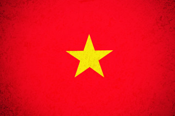 Vietnam flag ,3D Vietnam national flag illustration symbol.