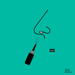 Remedy of runny nose. Nasal spray