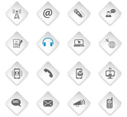 communication icon set