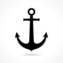 anchor icon on white background