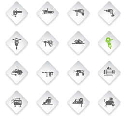 machine tools icon set