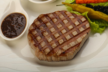 Grilled beef steak