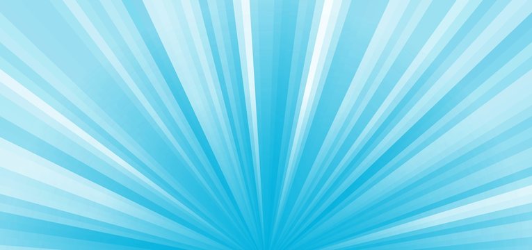 colored stripes on a light background, abstract illustration pattern. Rays laser blue, white