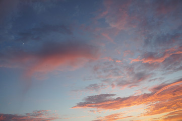 gök yüzü,mavi,kırmızı,sarı,turuncu,ufuk çizgisi,gün batımı,hava,bulut 