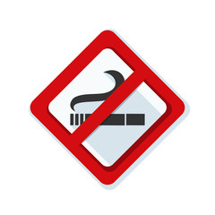 No Smoking area sign