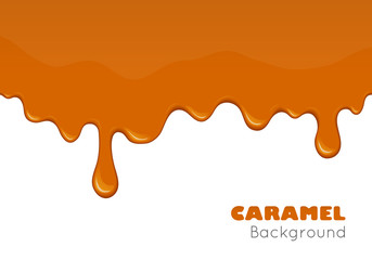 Vector caramel background or banner.