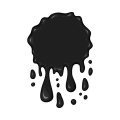 Vector blob of ink or oil.