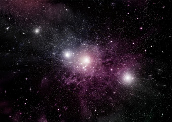 galaxy in a free space