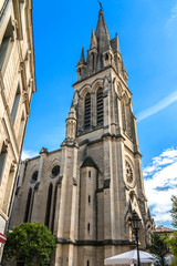 Fototapeta na wymiar Church of Saint Anne (1869) in Montpellier. France.