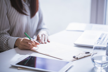 Woman working in the office