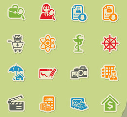 job search icon set