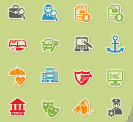 job search icon set