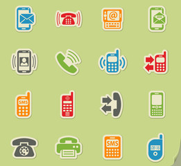 phone icon set