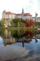 Fototapeta na wymiar Donaupanorama Schloss Hohenzollern Sigmaringen