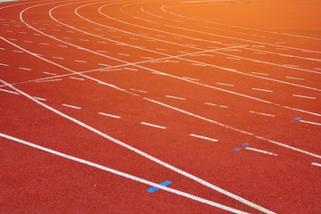 Running track on stadium