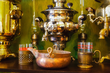 Samovars and crockery