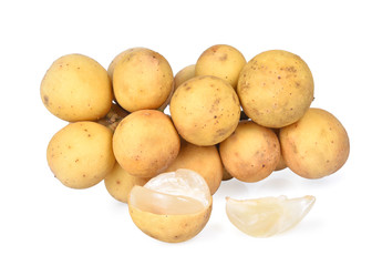 Wollongong fruit isolated on white background.