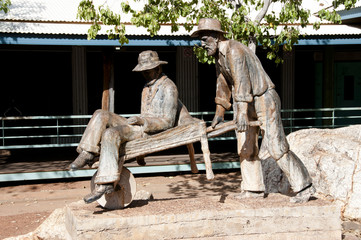 Goldrush Miners Monument - Halls Creek - Australia