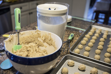 Freshly baked Christmas cookies.