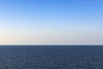 Sea and sky horizon.