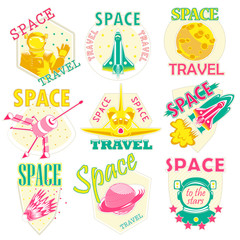 Set of vector icons space.