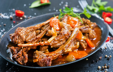 fried meat