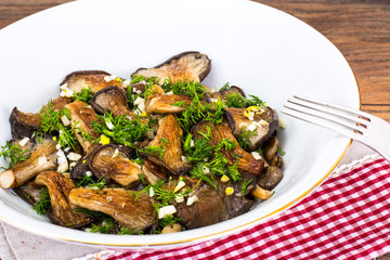 Fried Oyster Mushrooms