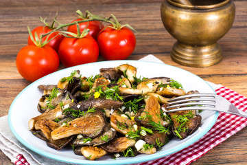 Fried Oyster Mushrooms