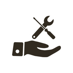 Installation and support icon vector