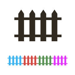 Fence icon vector