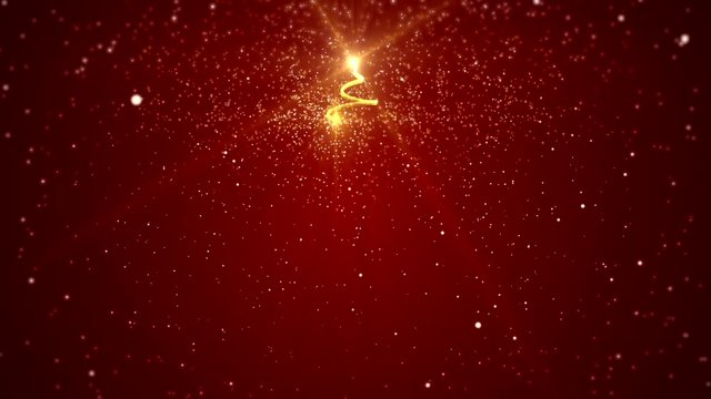 Animierter Christbaum, Weihnachtsbaum - Weihnachten - Rot