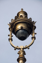 Fototapeta na wymiar Vintage street lamp in Buenos Aires