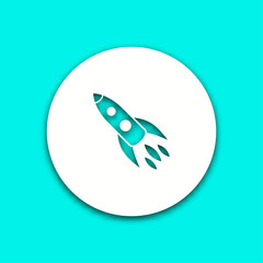 Rocket - vector icon.