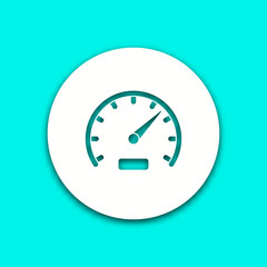 Speedometer - vector icon.