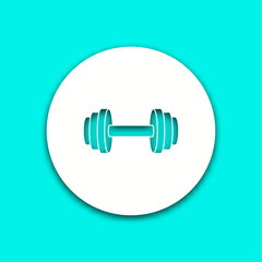 Dumbbell - vector icon.