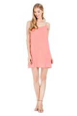 Fashion photo of young magnificent woman wearing dress