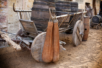 Barriles de vino antiguos