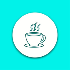Coffee cup - vector icon.