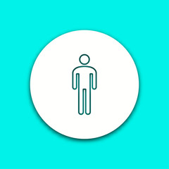 Man - vector icon.